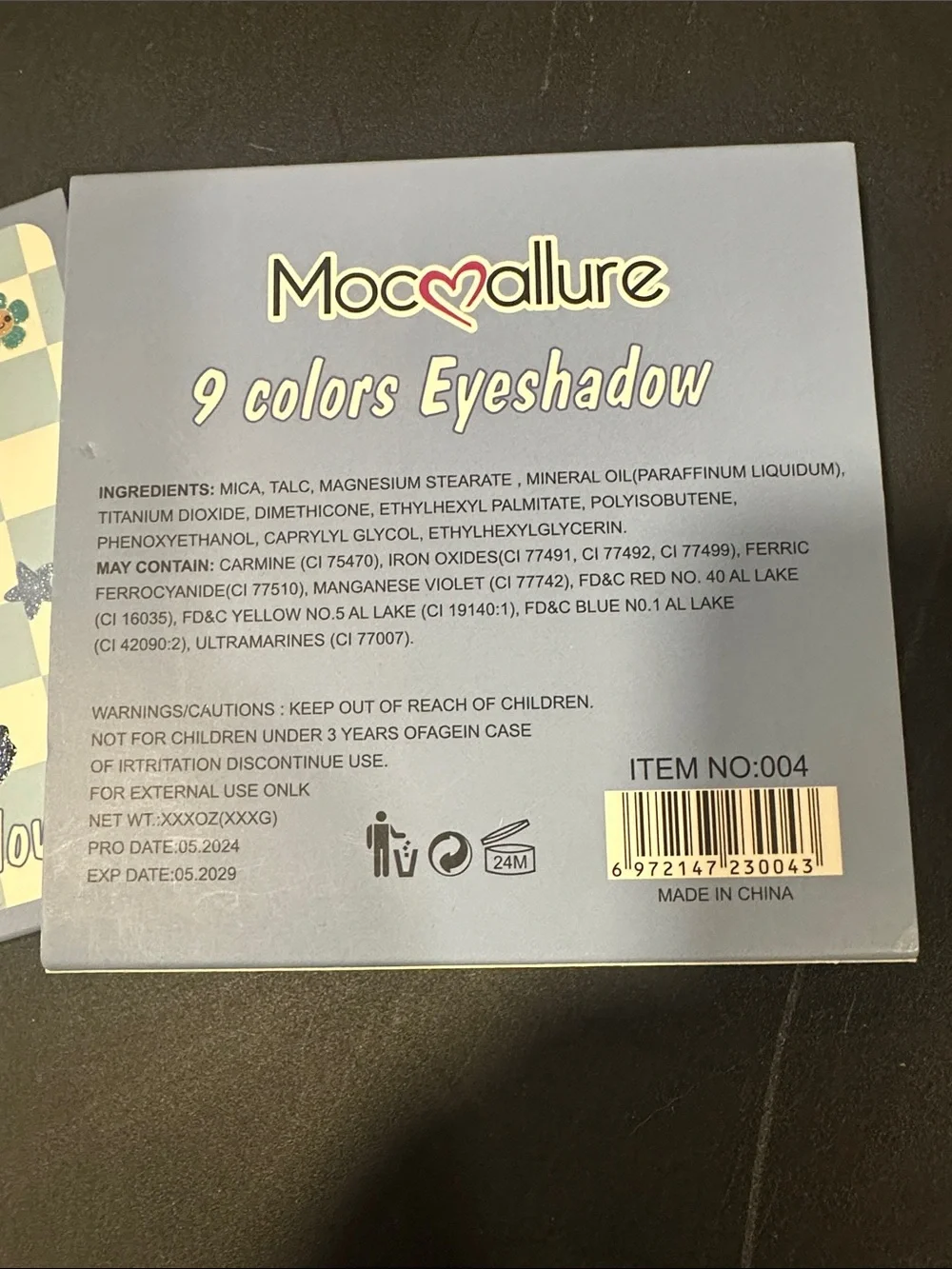NEW 9-Color Eyeshadow Palette - Blue